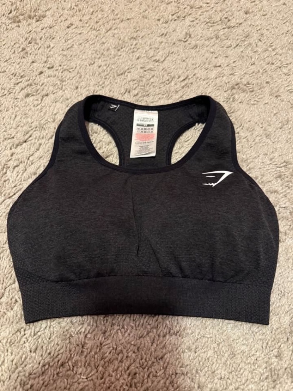 xs Gymshark sports bra black, like new